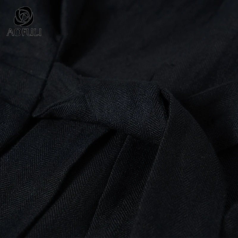 L ~ XXXL 4XL женский Блейзер комплект льняная куртка с отложным воротником и поясом