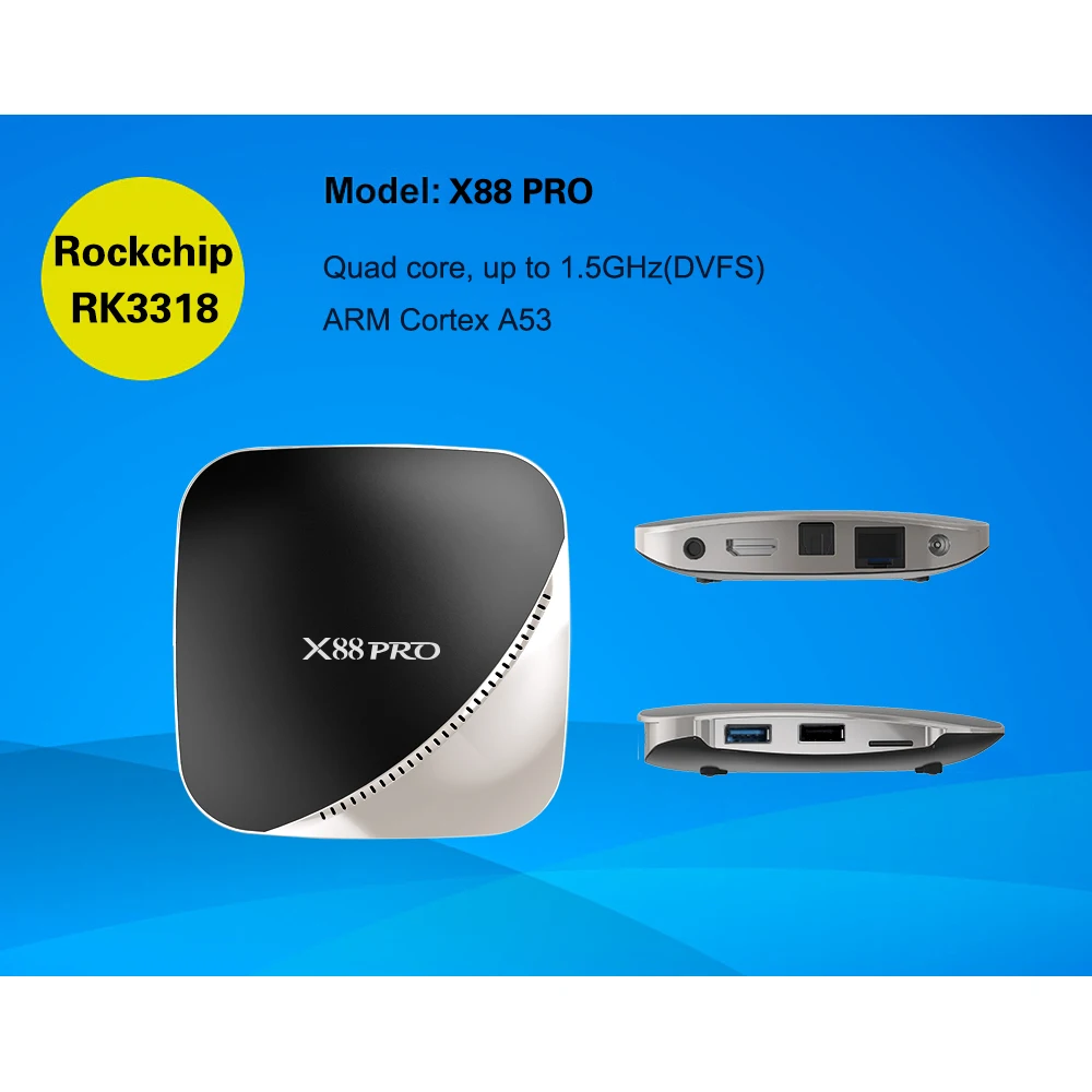 X88 pro Smart Android 9,0 ТВ коробка 4G 32G/64G с двумя камерами, процессор Rockchip RK3318 двухъядерный процессор Wi-Fi 4 K HD Декодер каналов кабельного телевидения USB 3,0 YouTube Гооге медиа проигрыватель