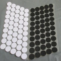 100pairs blackwhite 10152025mm magic nylon sticker double sided adhesive hooks loops disks round self adhesive velcros