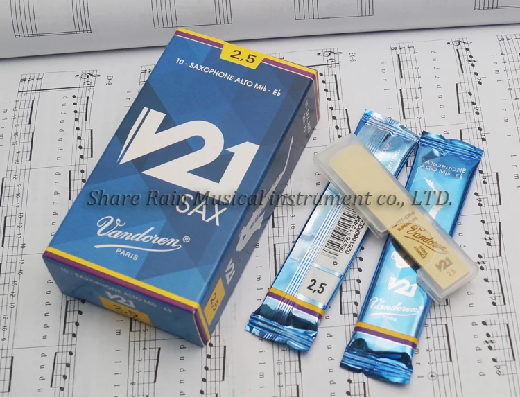 Франция Vandoren V21 alto Eb saxphone reed может задать вопрос подлинности/alto sax reed|vandoren reeds|reeds