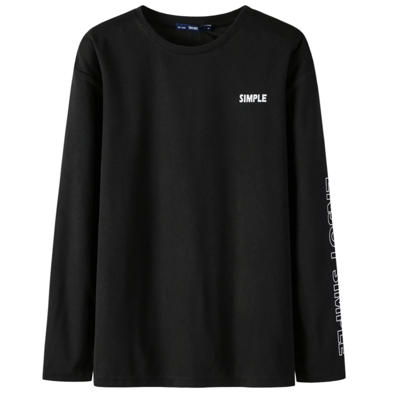 SEMIR Women Long Sleeve Shirt with Print at Women's Relax Fit Crewneck Top Ribbing Neckline for Autumn | Женская одежда