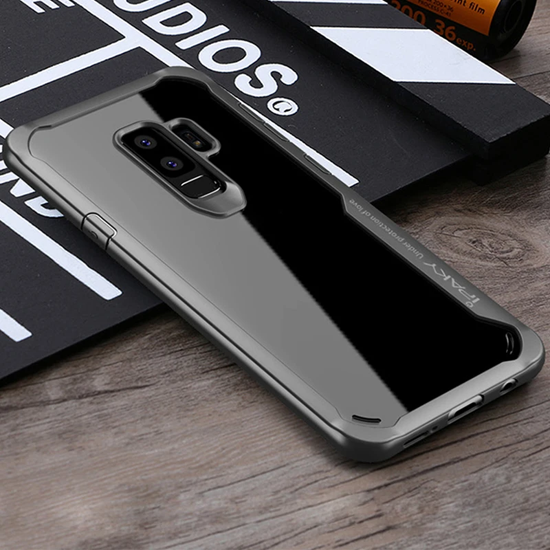 Прозрачный Чехол IPAKY для Samsung Galaxy S9 Plus чехол из мягкого ТПУ и поликарбоната задняя