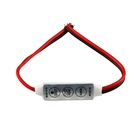 Регулятор яркости светодиодной ленты RGB, контроллер постоянного тока 12 В 24 В, мини-регулятор яркости, Одноцветный контроллер для светодиодной ленсветильник 5050 3528 5730