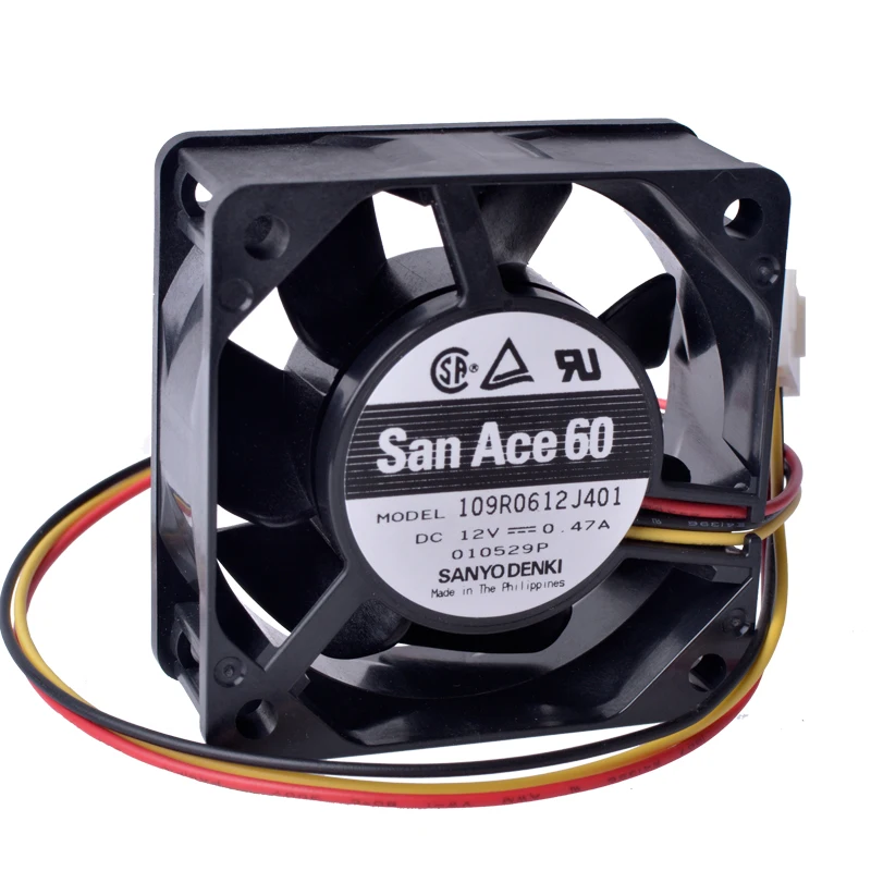 109R0612J401 60 мм вентилятор 6025 60x60x25 12 в 0 47 А двойной шарикоподшипник большой объем