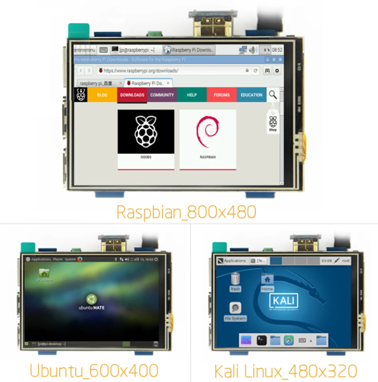 Сенсорный экран для Orange Pi MPI3508 3,5 дюймов lcd HDMI USB экран Real HD 1920x1080 Для Raspberri 3 Модель B