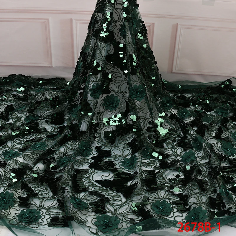Кружевная ткань в африканском стиле кружевная с 3D цветами тюль высокое качество