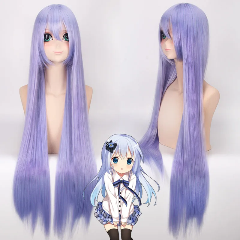 Женский прямой парик для косплея длиной 100 см|wig cosplay|wig cosplay longwig 100cm |