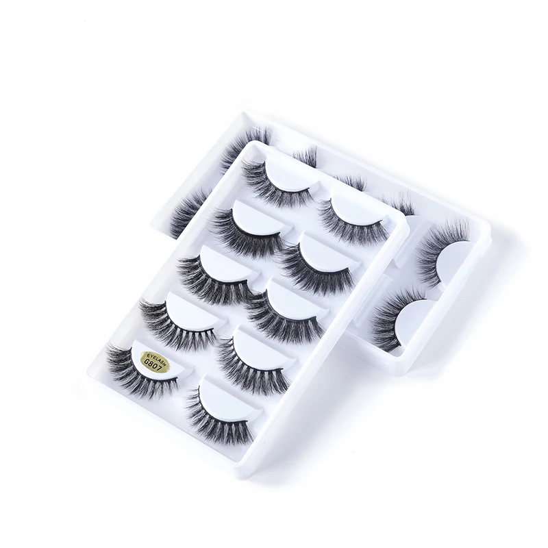 5 парт/коркорр. 3d норковые ресницы 100% толстые настоящие накладные натуральные для