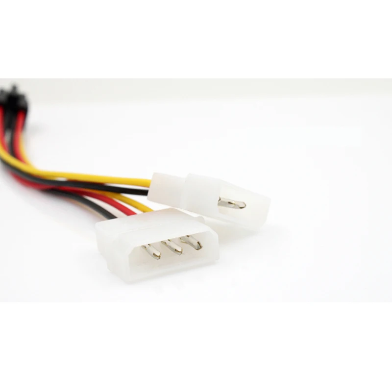 5pcs/lot Dual 4 Pin to 6 Molex PCI-E External Graphics Card Power Cable Converter Adapter High Quality | Компьютеры и офис