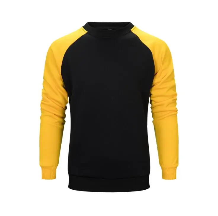 Мужской свитшот с флисовой подкладкой толстовка капюшоном в стиле пэчворк