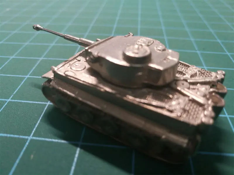 1/144 N масштаб белая медь полностью металлический Немецкий тигр тяжелый панцирный Танк готовая военная модель украшение Подарочная игрушка Коллекция
