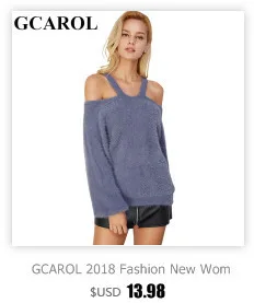GCAROL осень-зима Для женщин Свитер с воротником 20% шерсть Высокое качество Завышение вязать топы мягкой руки короткий пуловер в 4 цвета свитер женский