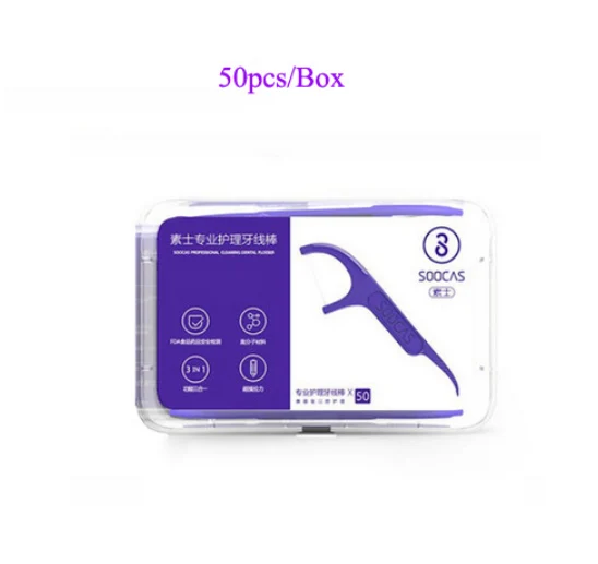 Dental Foss 2 шт Soocare Soocas X3 X3S Mini/Inter/Clean type Замена - Цвет: Dental Foss