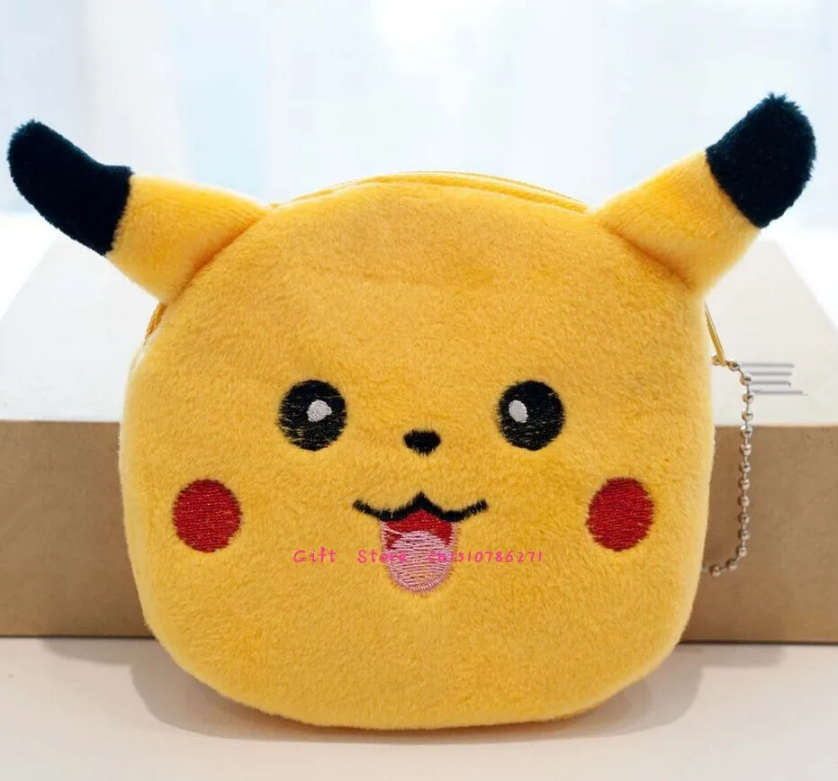Kawaii 11 см желтый кот плюшевая Монета Сумка, маленький подарок Кот Кошелек для монет, Сумочка чехол; Кошелек для монет кошелек