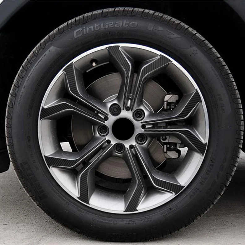 SUNFADA углеродного волокна виниловые колеса наклейки втулки украшения для BMW X3 2014
