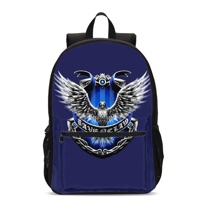 Небесно-голубой Children Magic Academy Potter Backpacks For Teenager Boys School Bags Girls Larger School Backpack Kids BookBag Laptop Bags - Цвет: Небесно-голубой