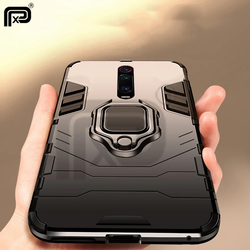 Для Xiaomi Redmi K20 Pro кейс держатель для колец Броня бампер задняя крышка чехол