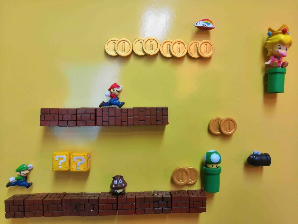 Мульти выбор 3D Super Mario Bros. Принцесса холодильник магниты на холодильник стикер сообщений смешные дети детские игрушки подарок на день рождения