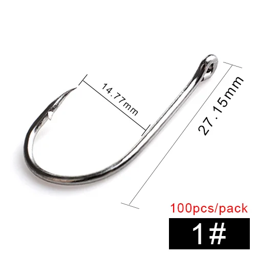 1 FTK CHINU рыболовные Крючки Baitholder Size1#-10#100 шт./лот Крючки из норвежской ловли карпа - Цвет: 1