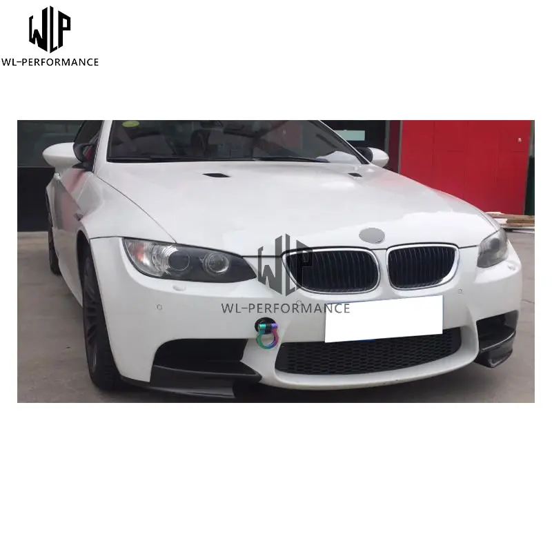 Для BMW 3 серии E92 M3 углеродного волокна передний бампер для губ подбородок спойлер