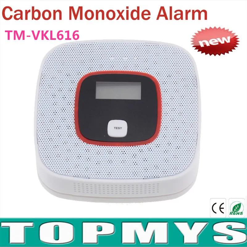 CO Carbon Monoxide Detector Tester Fire Alarm Monitor Sensor with LCD For Home Security alarm Safety TM-VKL616 | Безопасность и