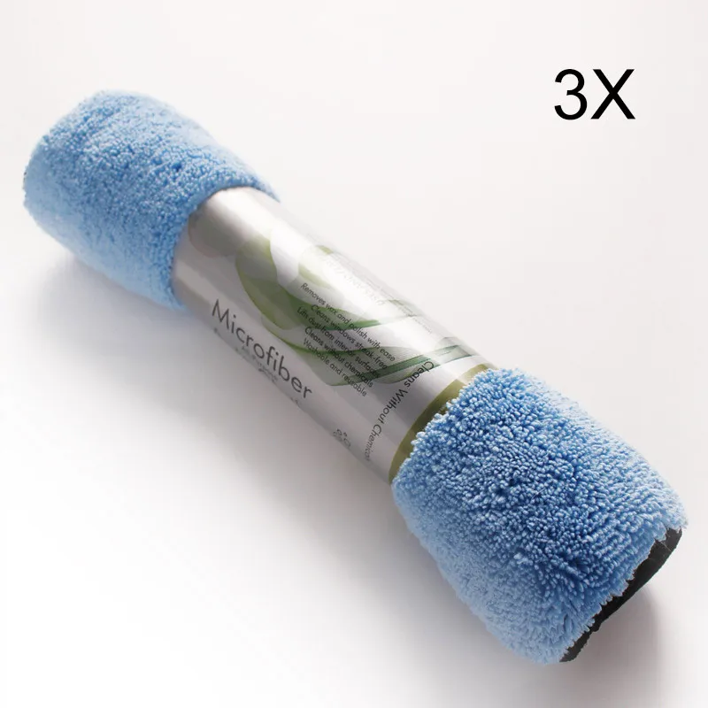 3 шт. полотенце для ухода за автомобилем мытья и сушки автомобиля из микрофибры