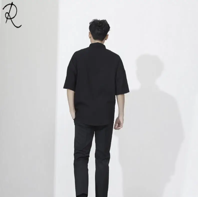 S 5XL 2018 новая одежда для мальчиков модные Gd Dj стилист певица личности карман