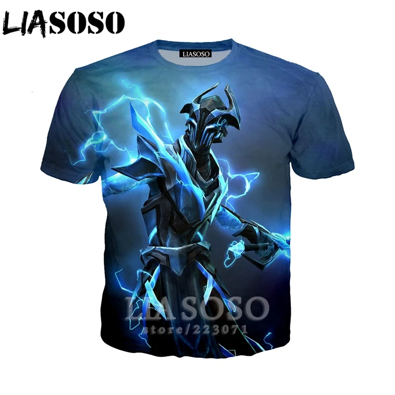 LIASOSO Новый Модный свитшот с 3D принтом для мужчин и женщин видеоигра Dota 2 футболка