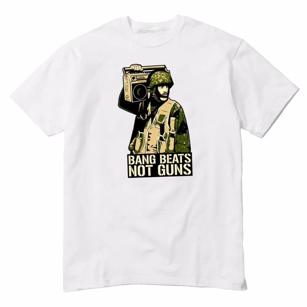 Мужская Повседневная футболка с надписью Bang Beats Not Guns Tribe Quest Dilla Biggie худи в стиле