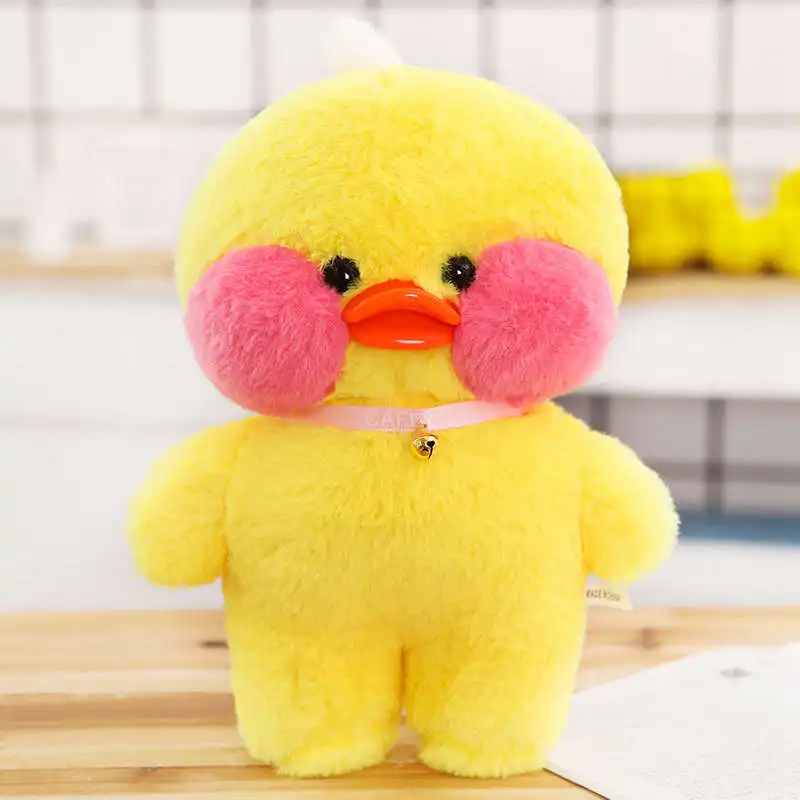 NO.1 28 см LaLafanfan Kawaii кафе Мими желтая утка плюшевая игрушка милая мягкая кукла мягкие животные куклы детские игрушки подарок на день рождения для девочек - Цвет: NO.1