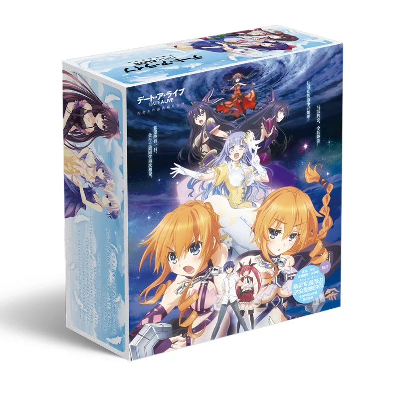 Аниме Дата Живая Игрушка Подарочная коробка Yatogami Kurumi Yoshino Tohka плакат брелок для ключей со значком открытка водная Закладка чашка стикер браслет