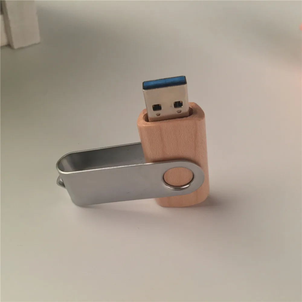 Кленовый флэш накопитель usb 3 0 с деревянной металлической застежкой (более 15 шт.