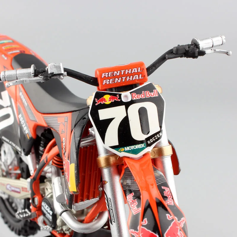 1/12 весы 2012 KTM 250 SX-F № 70 racer Кен Роксен напитка red bull от производителя мотоцикла dirt bike игрушечные машинки модели Enduro