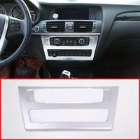for bmw x3 f25 2011 2016x4 f26 2014 17 car styling abs matte chrome center cd panel cover trim accessories 3d stickers