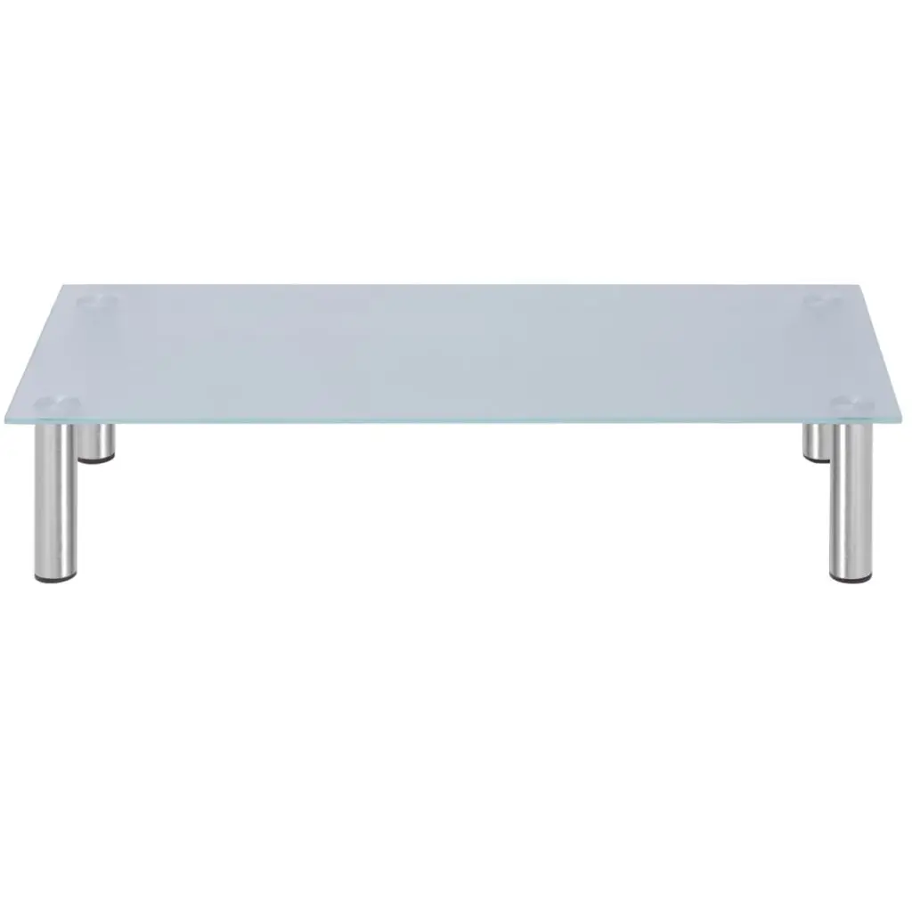 VidaXL монитор стояка/ТВ стенд 31 5 &quotх 13 8&quot х 6 7 &quotСтекло белый|tv stand|tv risertv stand glass |