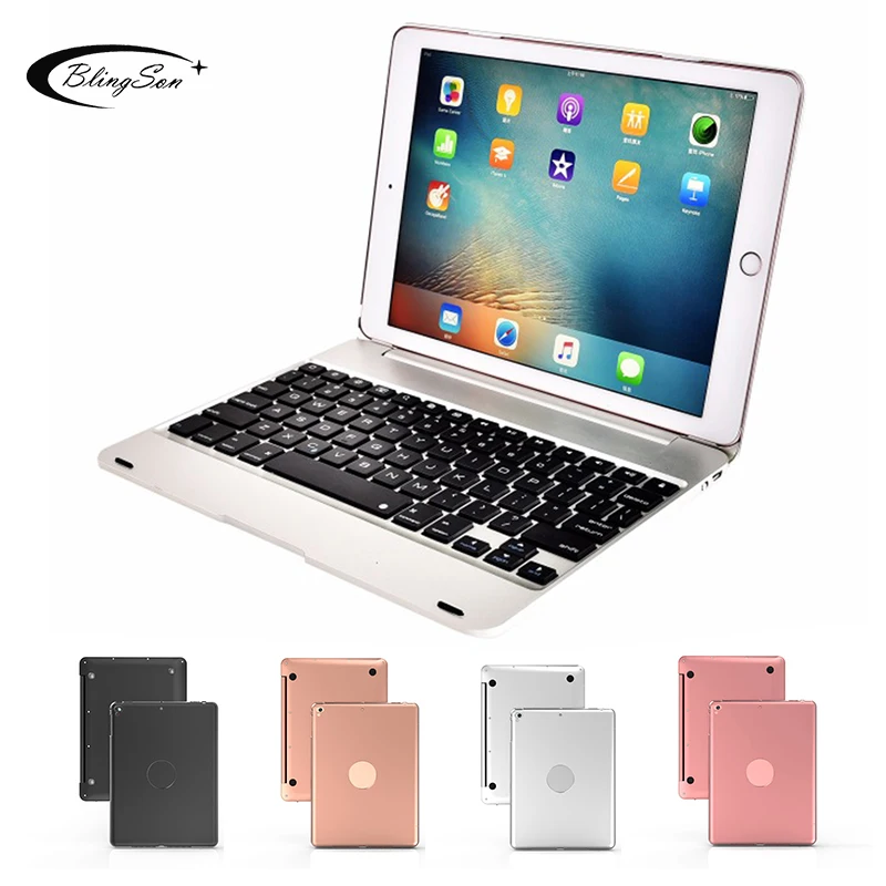 

Высококачественный чехол для Apple iPad 9,7 2017 2018 для iPad 5 6 Pro 9,7 Беспроводная Bluetooth клавиатура чехол для iPad Air / Air 2 подставка