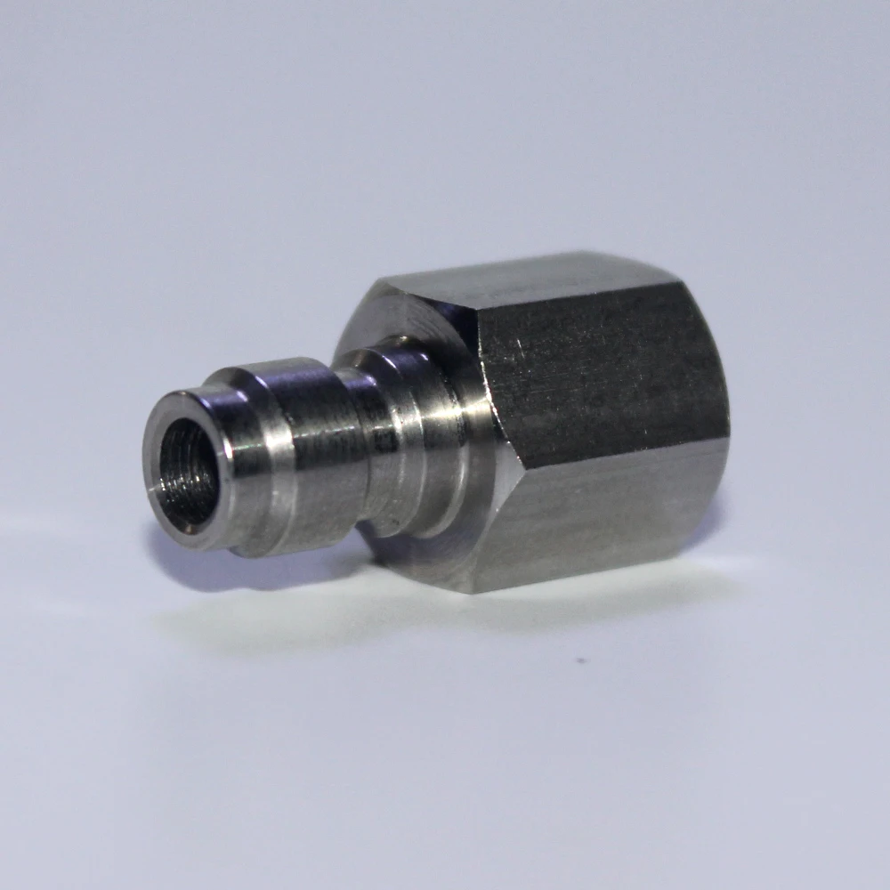 Пейнтбол Airsoft PCP пневматический пистолет Quick Disconnect брандспойт адаптер нить 1/8NPT 1/8BSP M10* 1 Нержавеющая сталь заполните сосок