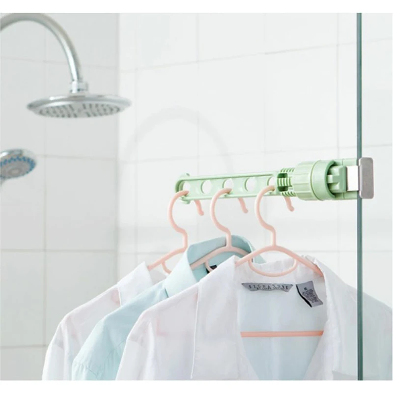 Пластиковая регулируемая вешалка для одежды с 5 отверстиями крючок хранения в