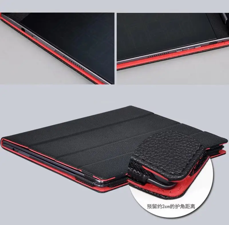 Роскошный чехол из искусственной кожи с цветочным принтом для планшета Lenovo Yoga A12