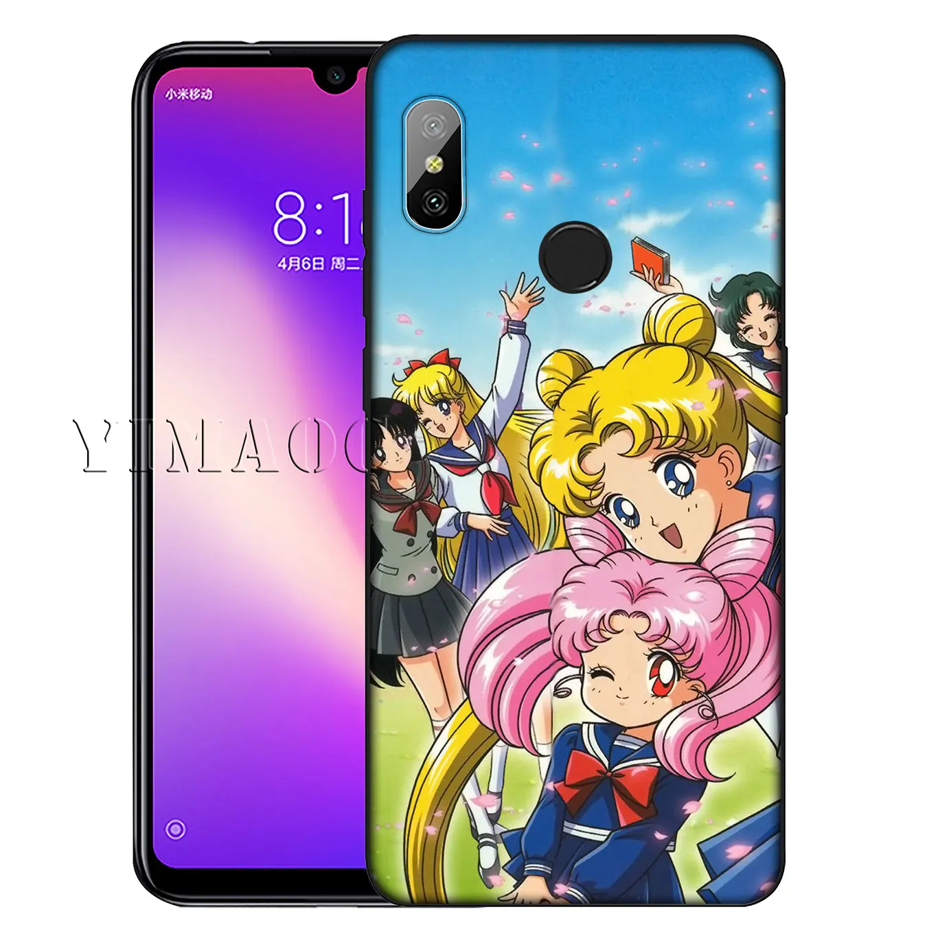 Мягкий силиконовый чехол YIMAOC с аниме Сейлор Мун для Xiaomi Redmi K30 K20 8A 7A 6A 5A S2 GO Note 8 8T 7 5 6