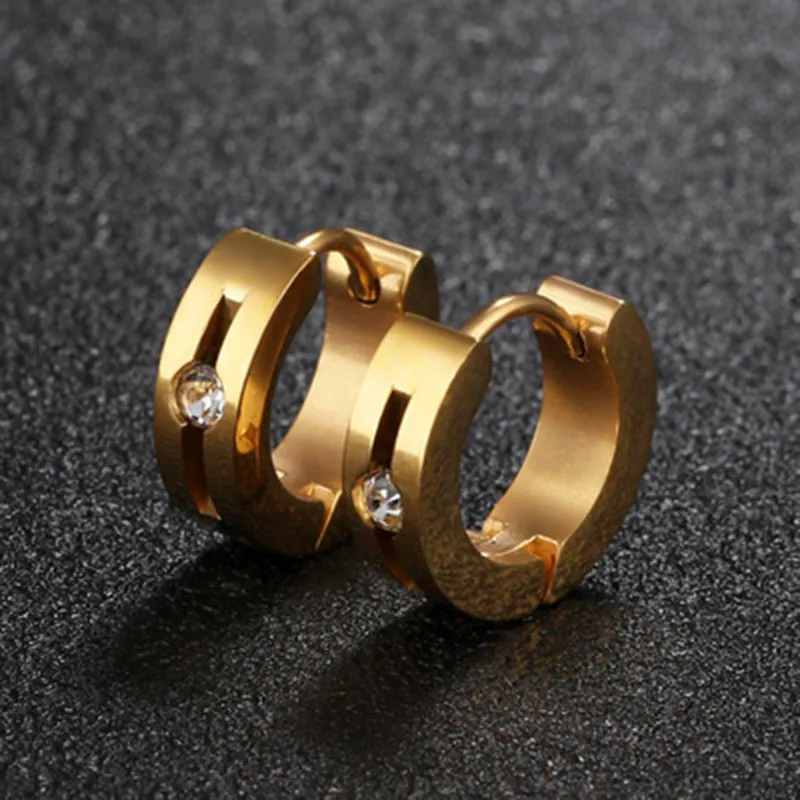 Korean titanium earrings wholesale fashion ear buckle jewelry Unisex personality European style | Украшения и аксессуары
