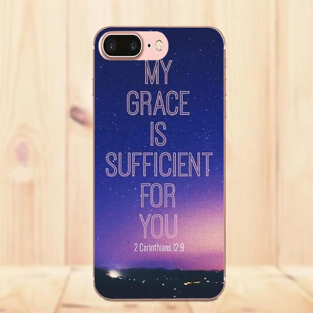 Maerknon Bible Verse Philippians Jesus Christ Christian TPU Original For Apple iPhone X 4 4S 5 5C 5S SE 6 6S 7 8 Plus | Мобильные