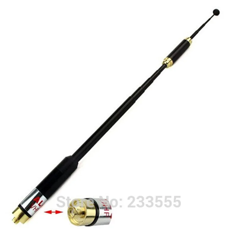 2 шт. Новый AL 800 HighGain Dual Band Выдвижная антенна SMA Female для baofeng UV 5R 5RA 5RB 5RC 5RD 5RE плюс 82|dual