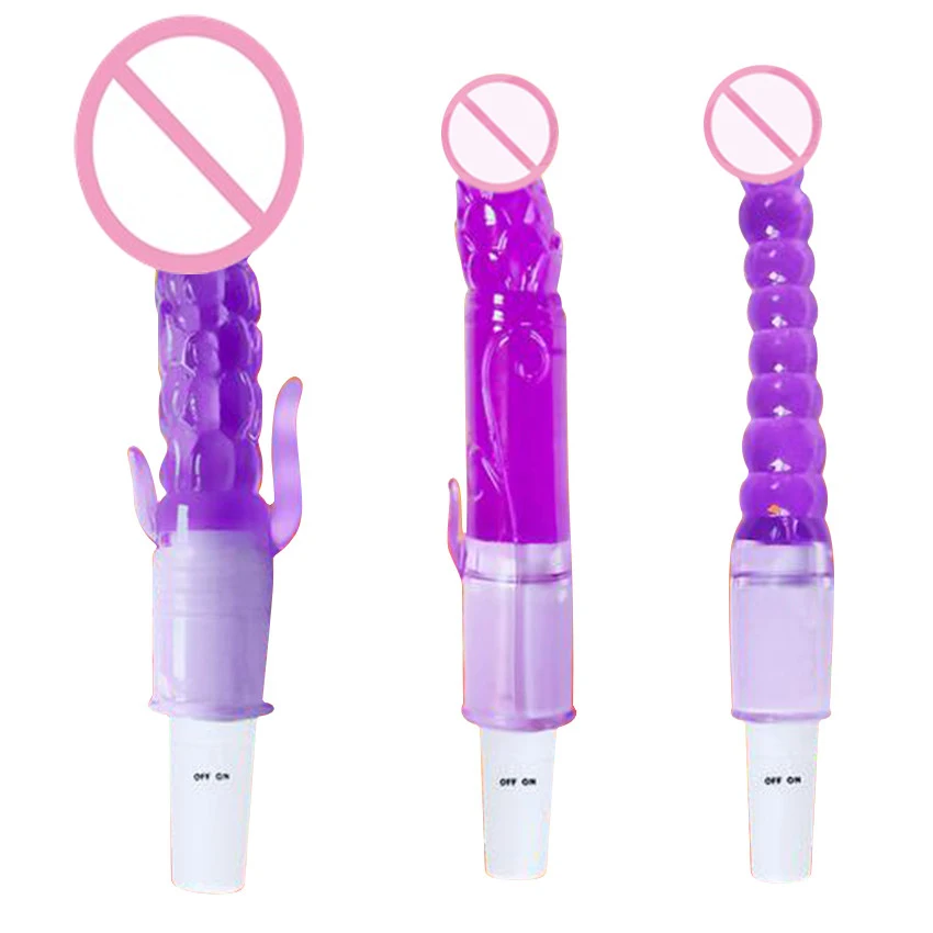 Пробка-вибратор Мощный вибратор пенис Анальный гелевый головка заглушки