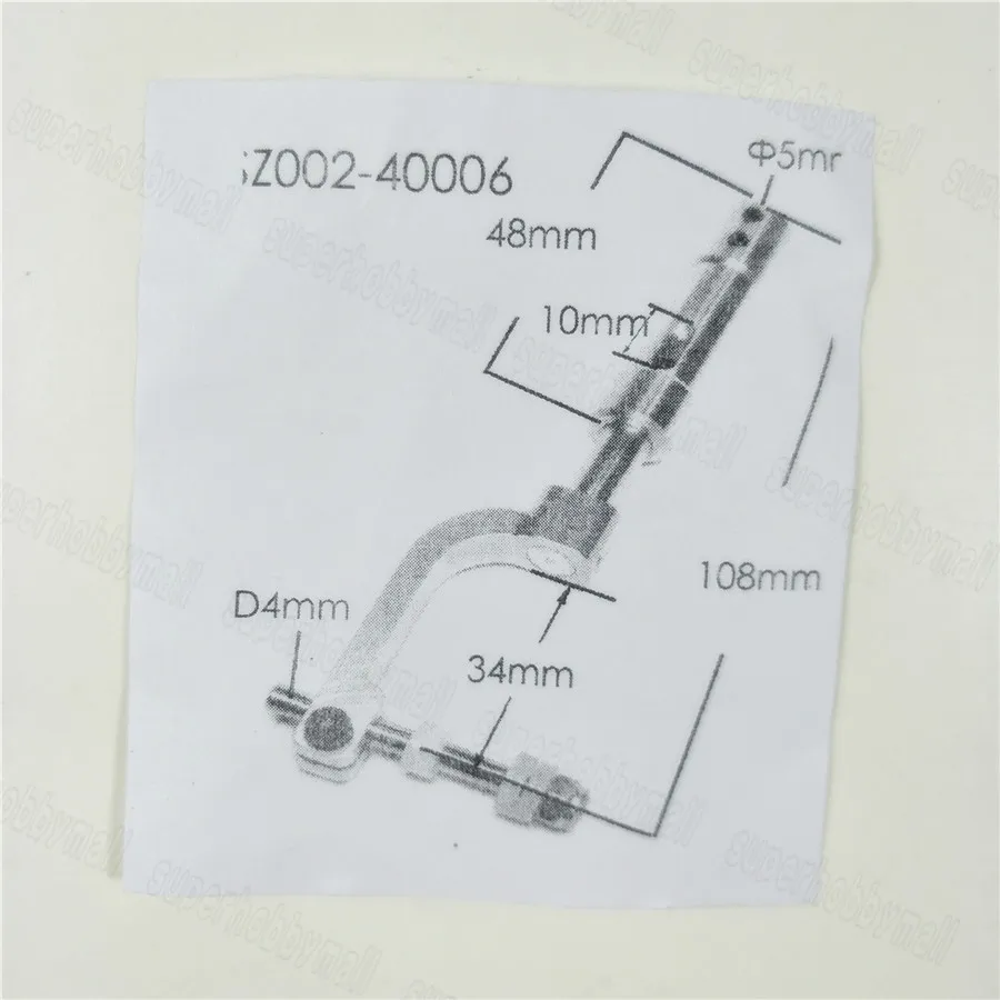 Zyhobby SZ002-40006 антивибрационные шасси для 60-120 класса RC самолета D5xD4mmx108mm