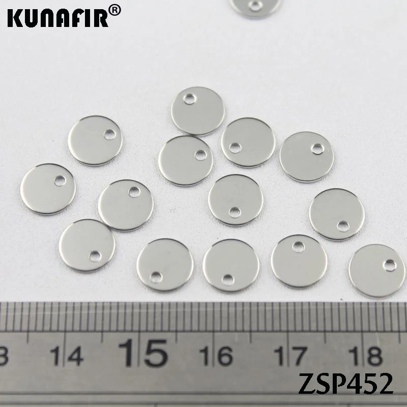 ZSP452 blank tags Пустые стальные цветные маленькие метки 304 из нержавеющей стали этикетки для ювелирных изделий детали аксессуары 50 шт-500 шт - Цвет: ZSP452 blank tags