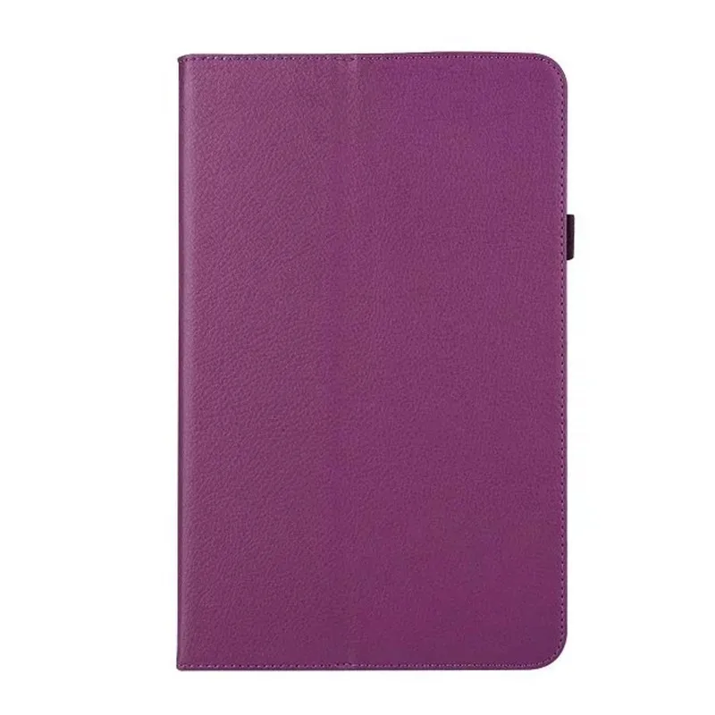Тонкий складной откидной Чехол-подставка из искусственной кожи для Samsung Galaxy Tab A A6 10,1 T585 T580 SM-T580 T580N Funda Чехлы+ пленка+ ручка - Цвет: Фиолетовый