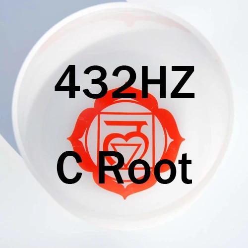 8C432 Root Chakra 1 шт. 2019NEW 8 дюймов чакра Symble узор третий глаз Корона корень крестцово солнечное сердце горло Матовый Кварцевый Поющая чаша - Цвет: 8C432 Root Chakra