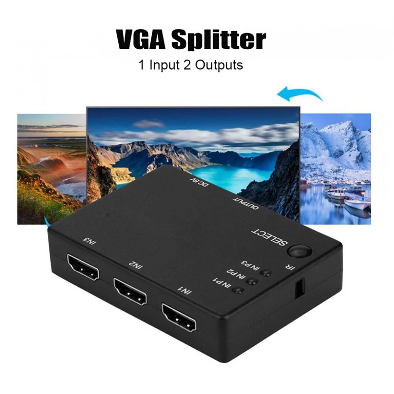 Выключатель VGA 2 в 1 сплиттер для синхронизации данных переключатель монитора с