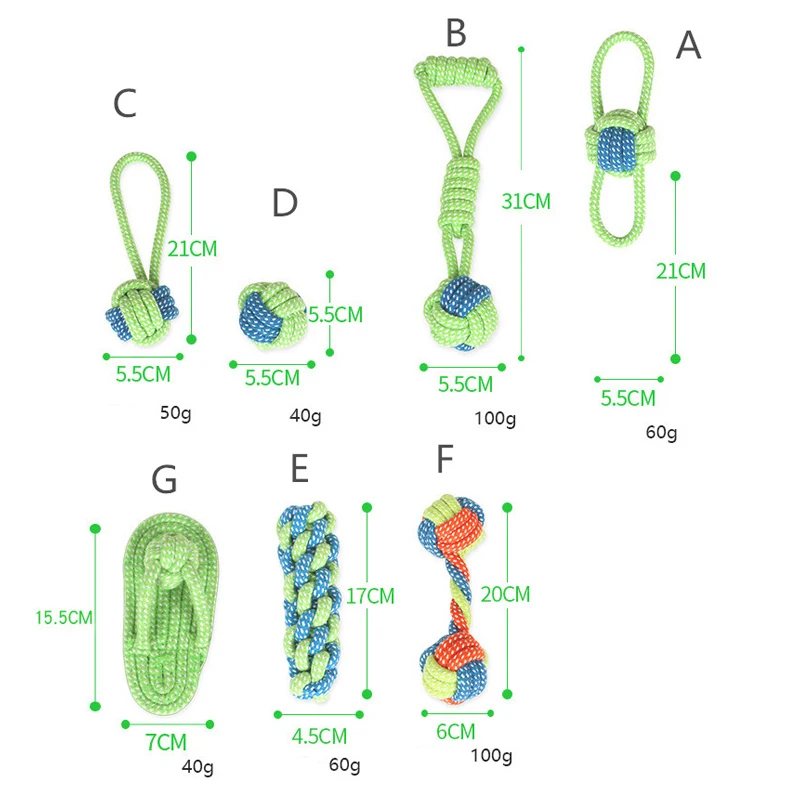 Anpro собака Жевательные Зубы чистые игрушки хлопковая веревка молярный